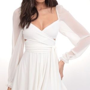 Lucy in the sky XS white short dress